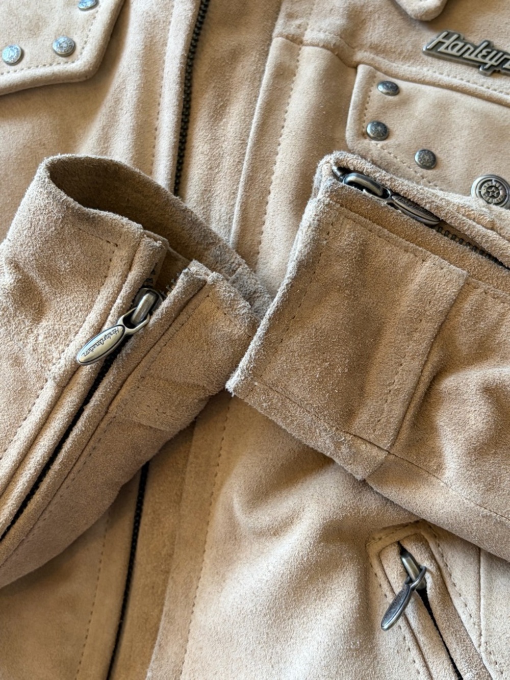 vintage harley davidson suede “santa cruz” jacket - Picture 9 of 11